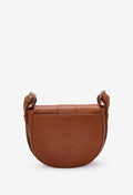 Sisa Leather Saddle Bag - Cognac
